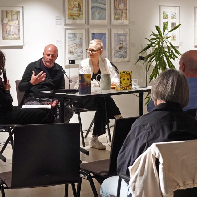 Petra Piuk und Daniel Wisser im Literaturhaus Mattersburg