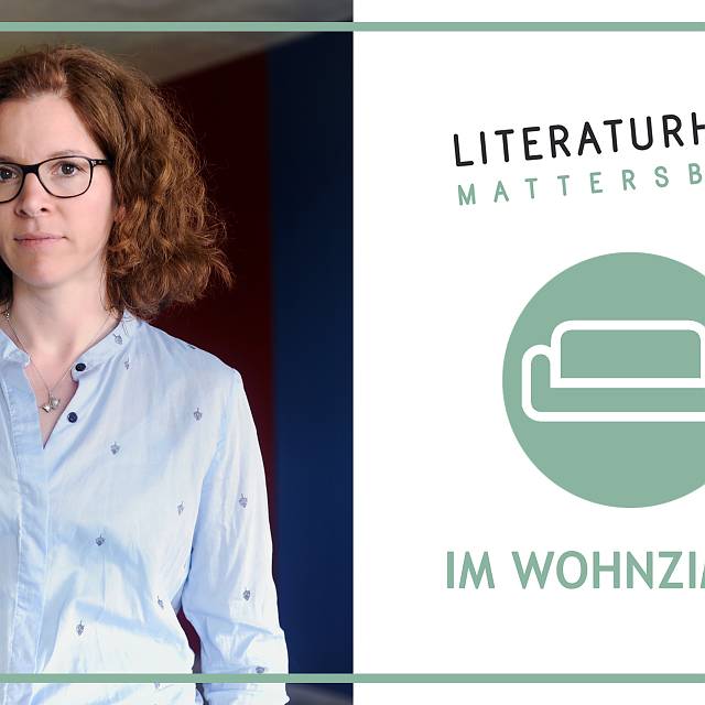 Birgit Schneider im Literaturhaus im Wohnzimmer
