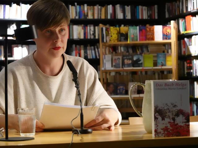 Christina Maria Landerl im Literaturhaus Mattersburg