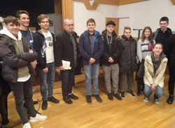 Martin Pollack im Gymnasium Mattersburg